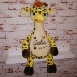 Preview: Stofftier Giraffe bestickt mit Namen